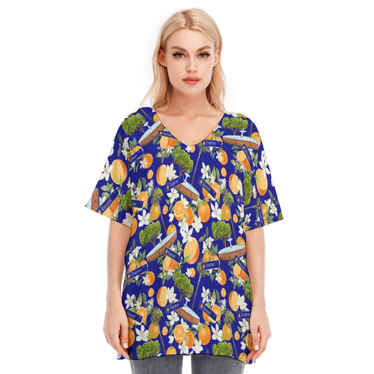 Old Towne Hawaiian Women's Flowy Sleeves Blouse | 100% Cotton