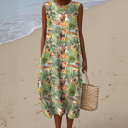 Elks Lodge 1475 Sleeveless Summer Dress