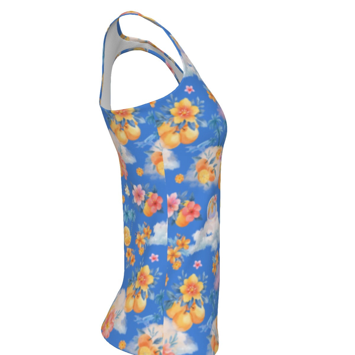 Heidi racerback tank darker blue
