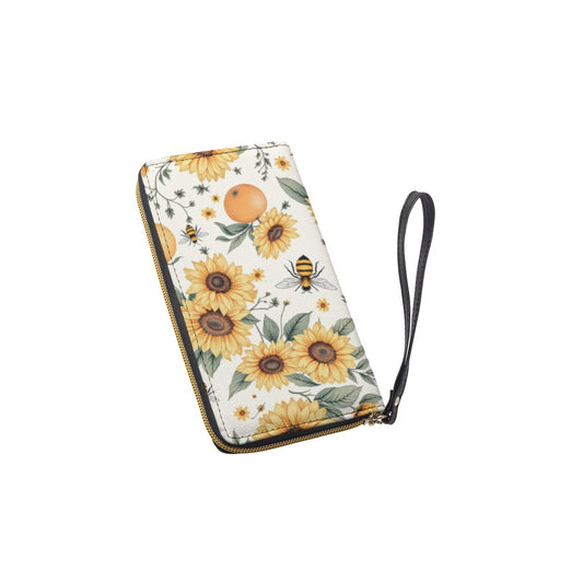 "Melissa" Sunflower Citrus & Bees Wallet