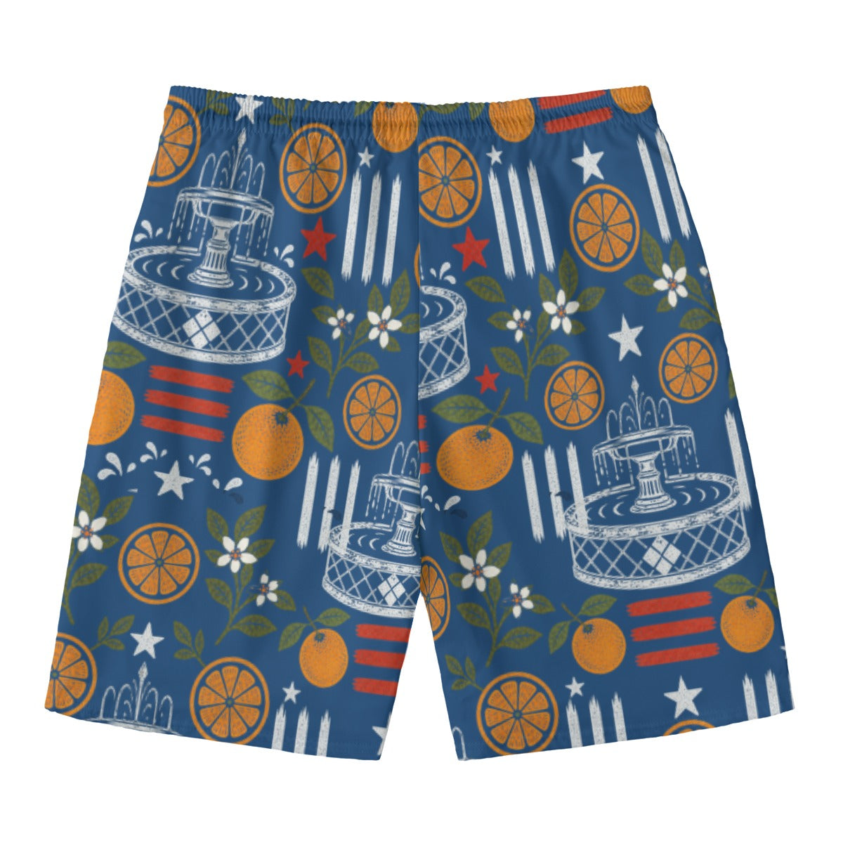 Stars, Stripes & Citrus Men’s Swim Shorts in Blue