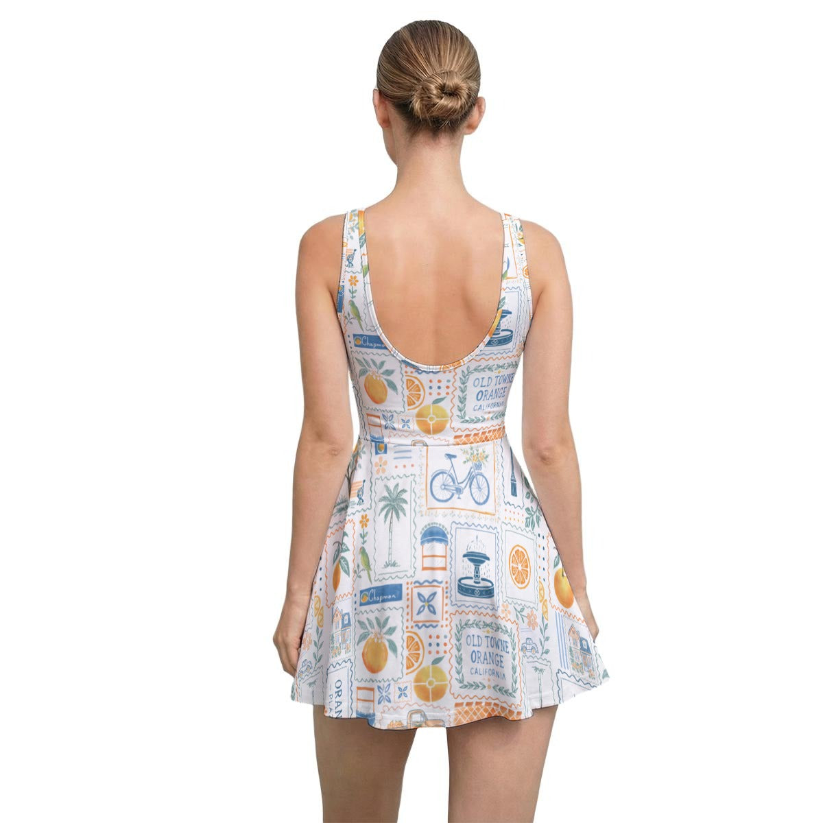 La Dolce Orange Skort Dress