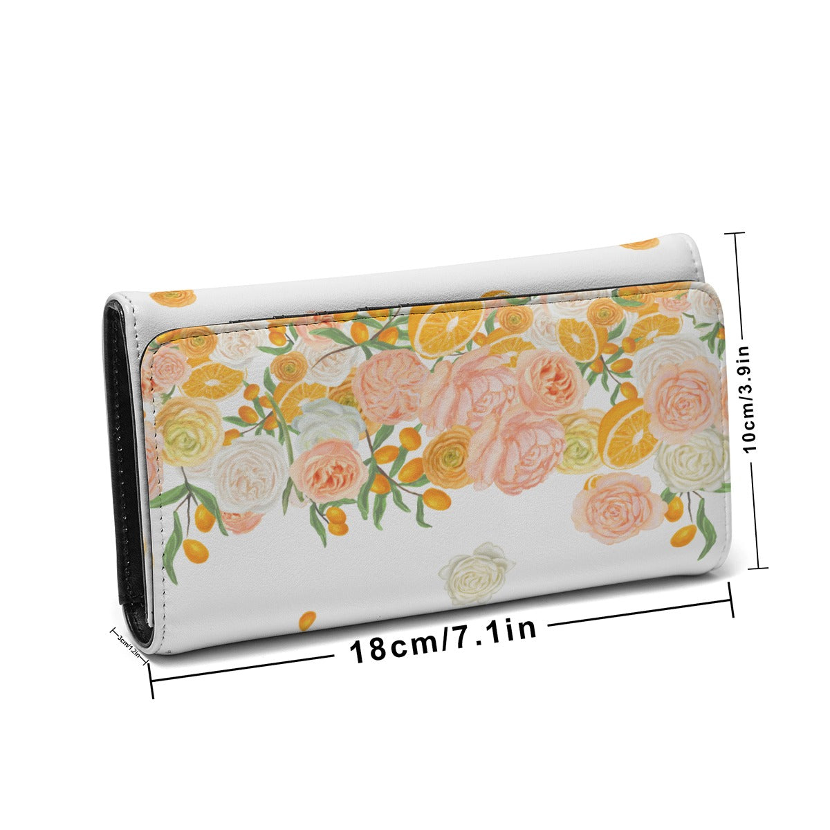 Citrus Blossom Wallet in White