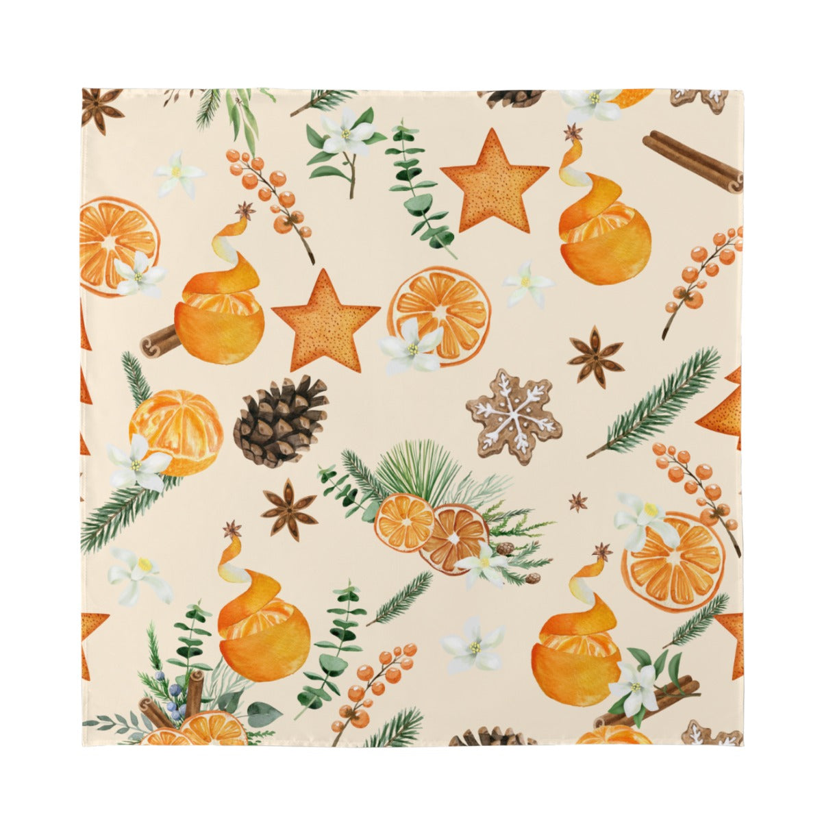 Citrus Spice Silk Bandana