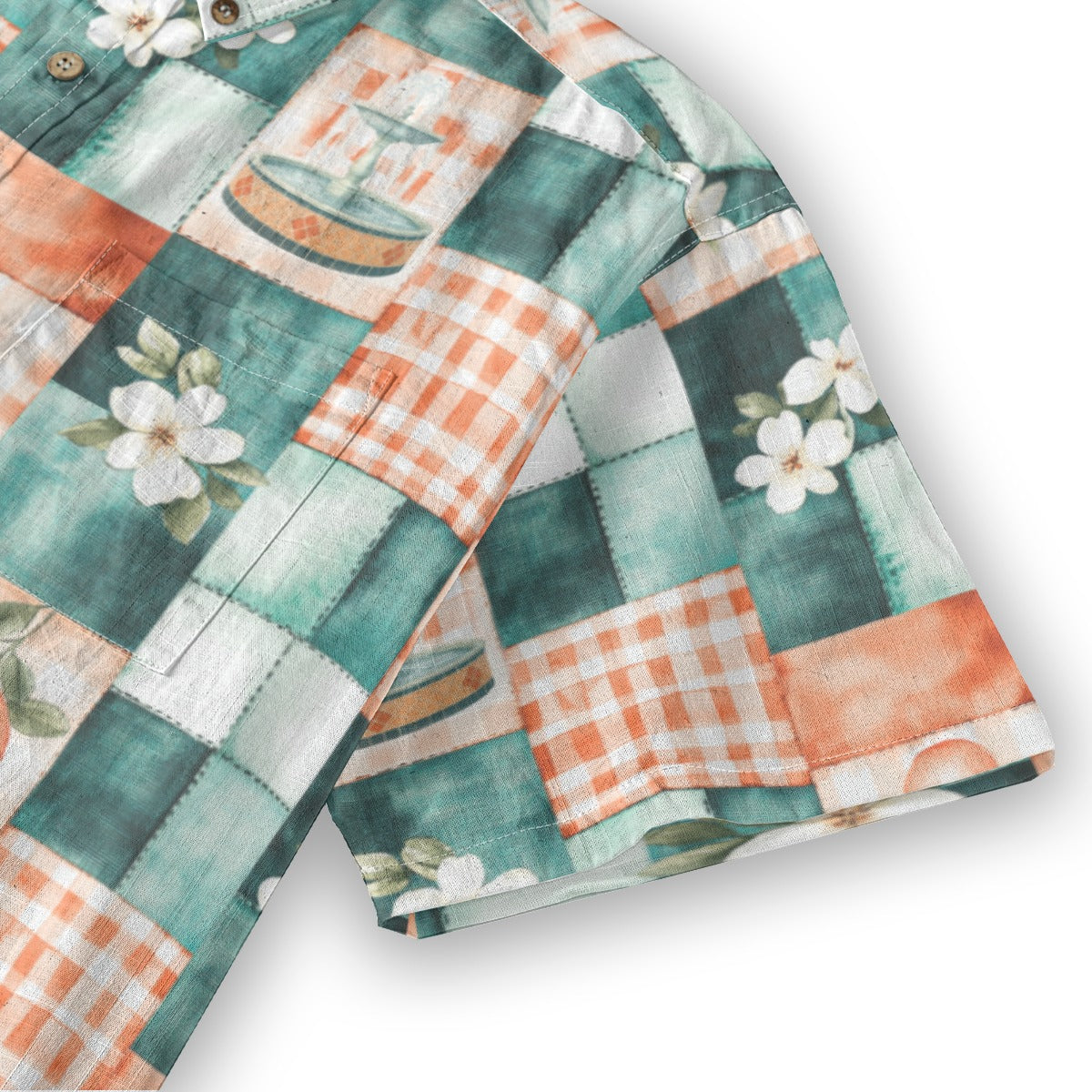 All-Over Print Men's Breathable Cotton Shirt|125GSM