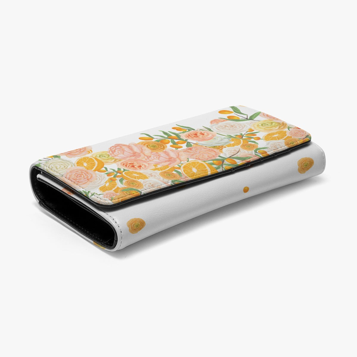 Citrus Blossom Wallet in White