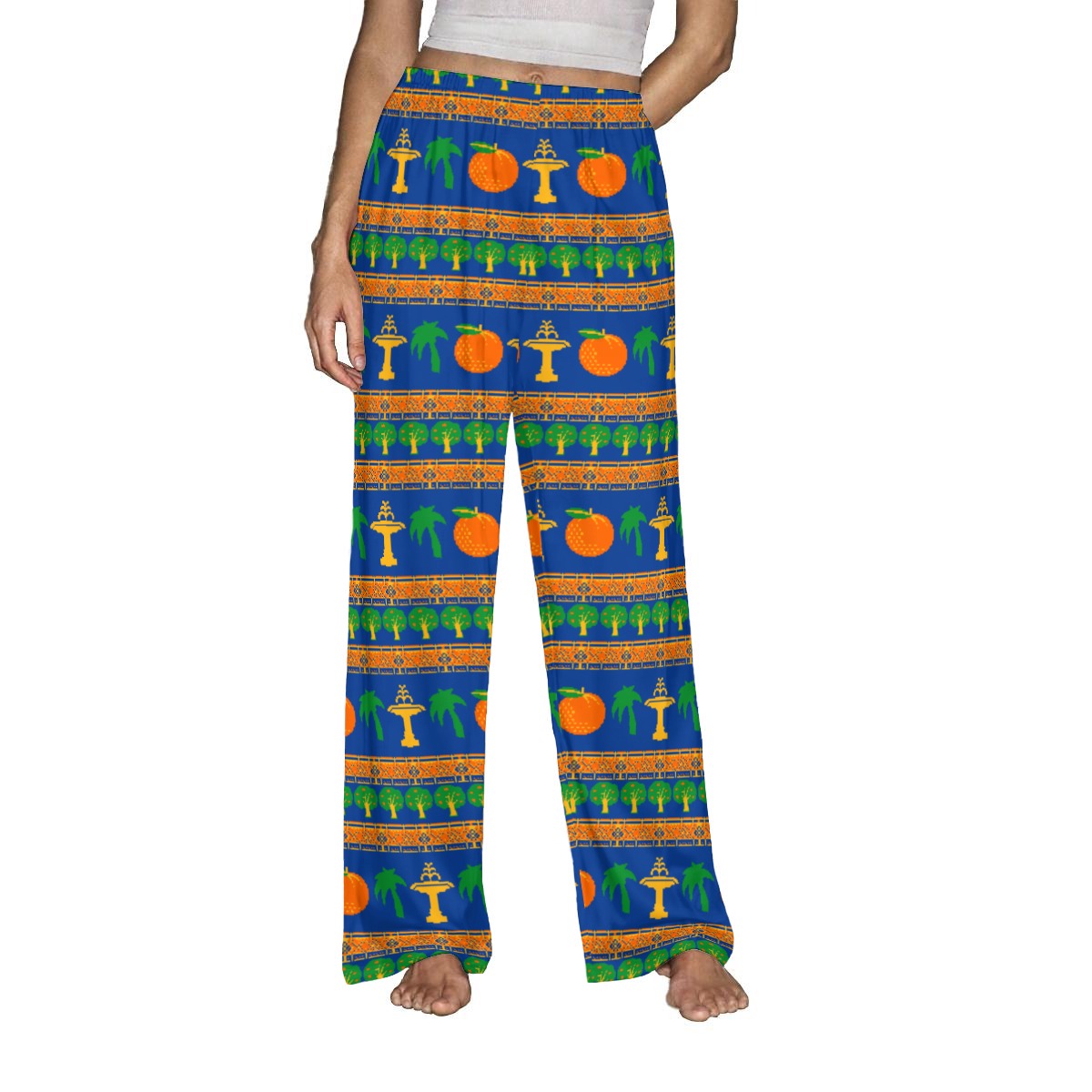 Old Towne Ugly Christmas Sweater All-Over Print Women's Pajama Pants