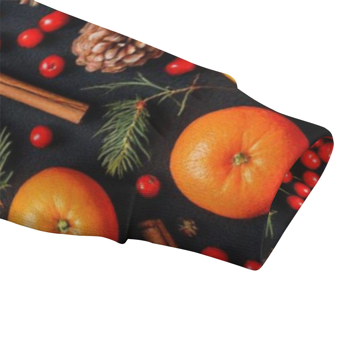 Christmas Citrus Knitted Fleece Sweater