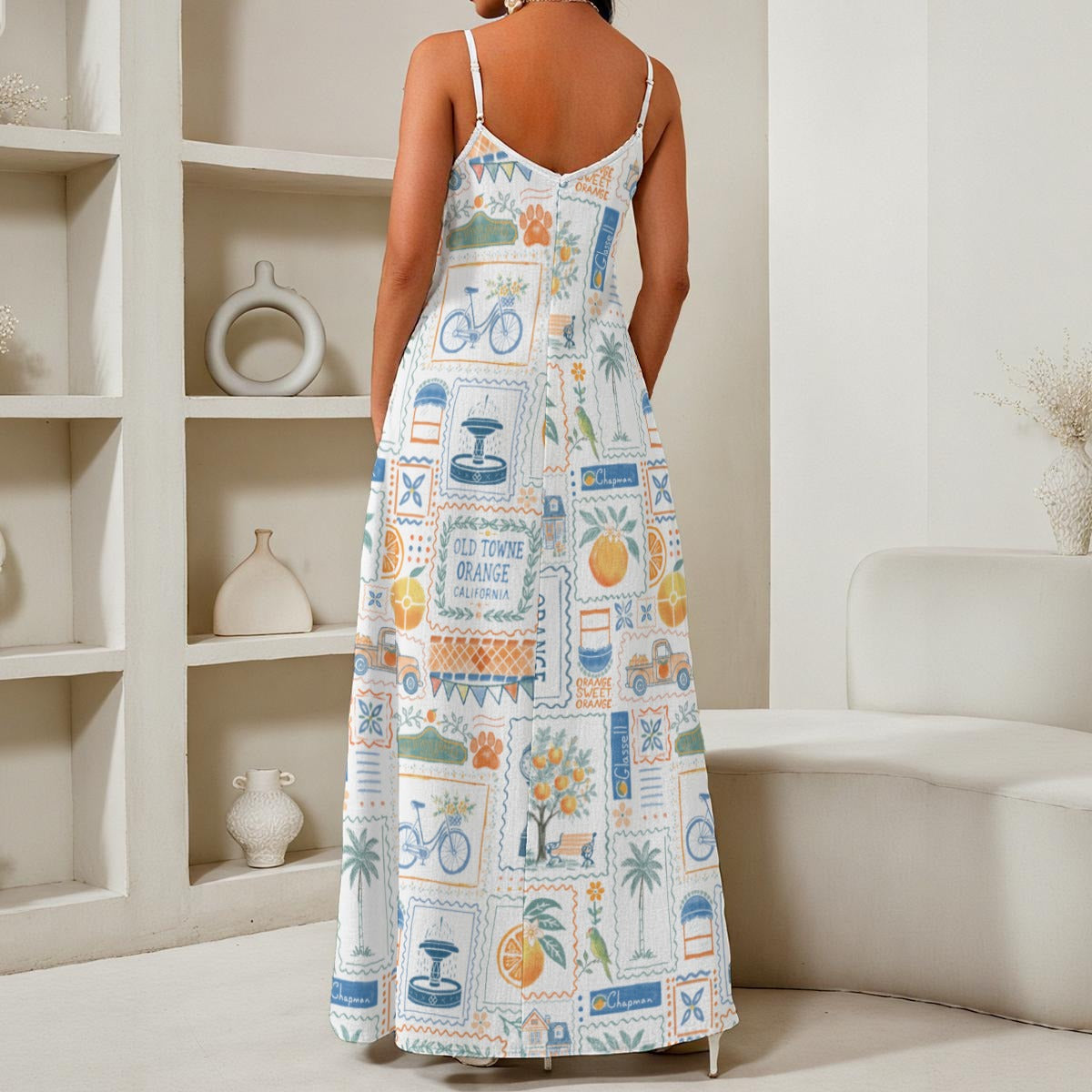La Dolce Orange Maxi Dress