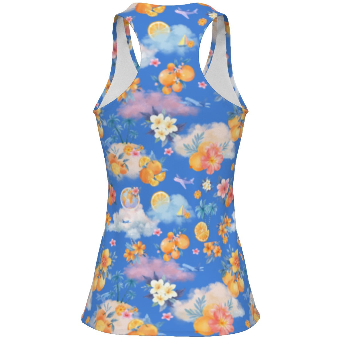 Heidi racerback tank darker blue