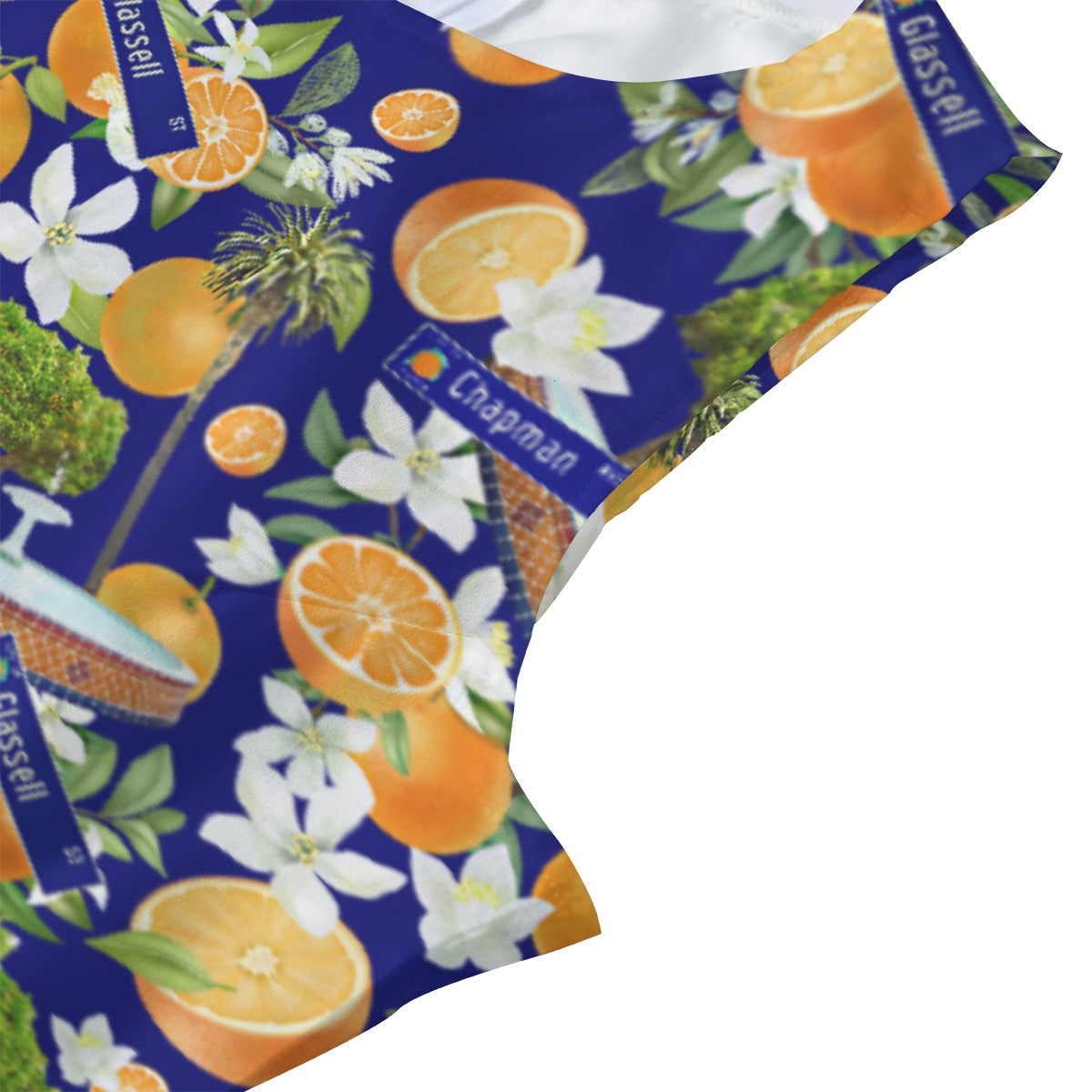 Old Towne Hawaiian Women's Beach Perspective Chiffon Sleeveless Dress in Blue