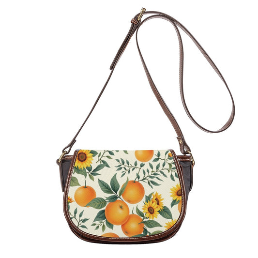 Sunflowers and Citrus Fall Tambourin Bag With Single Strap