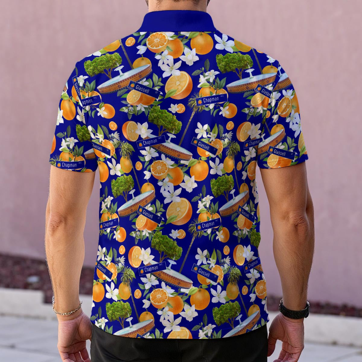 All-Over Print Men's Polo Collar Jersey