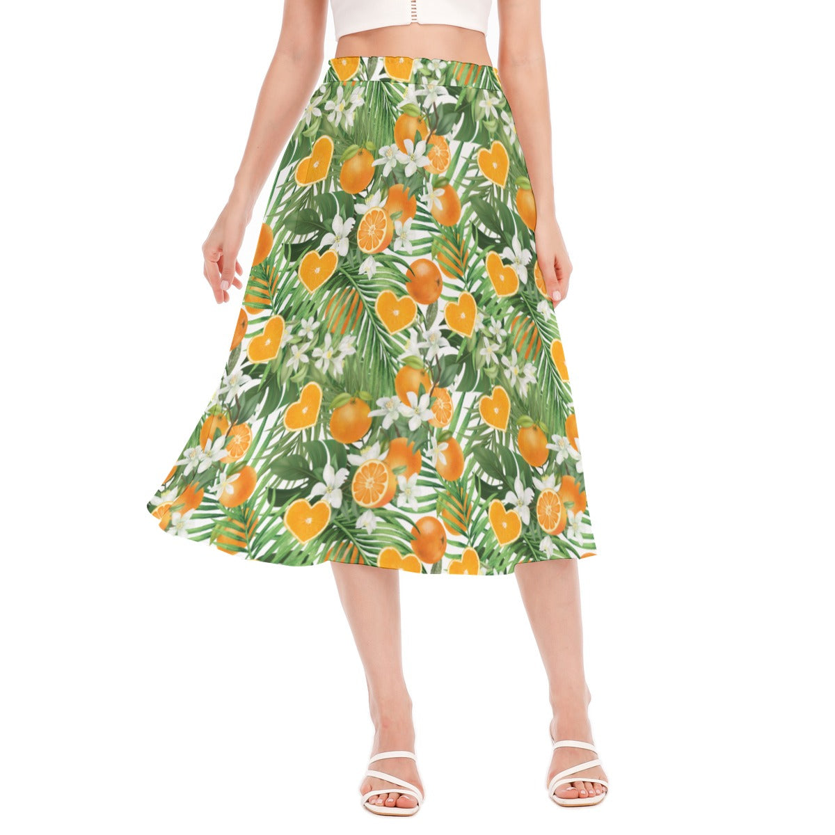 Love Orange Women's Long Section Chiffon Skirt - 50% profits donated to Love Orange