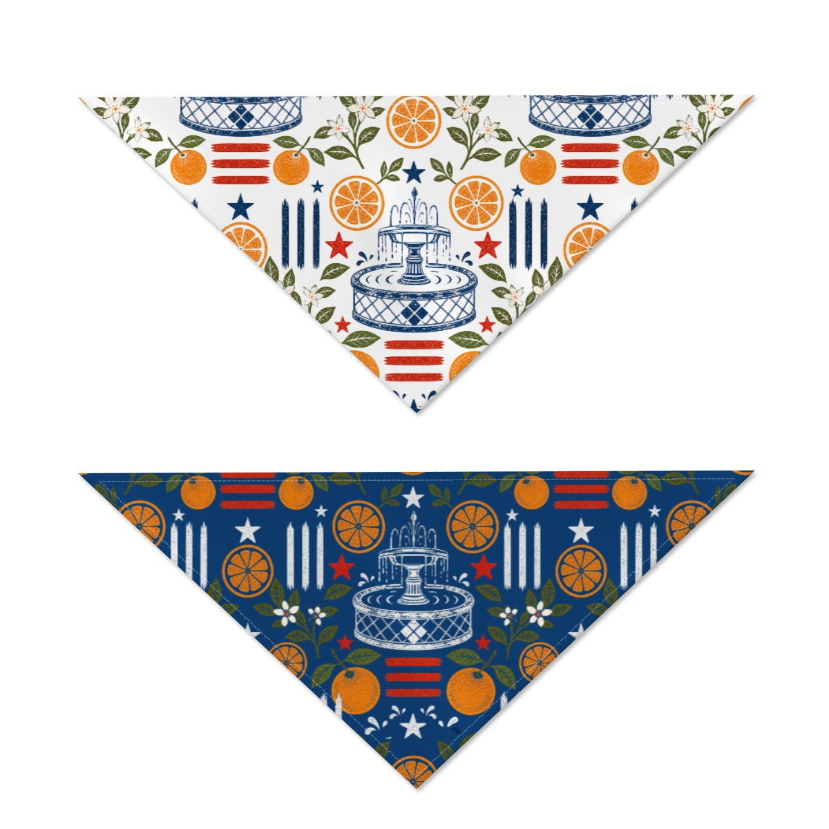 Reversible Old Towne Pup Bandana – Citrus Parade & Citrus Nights