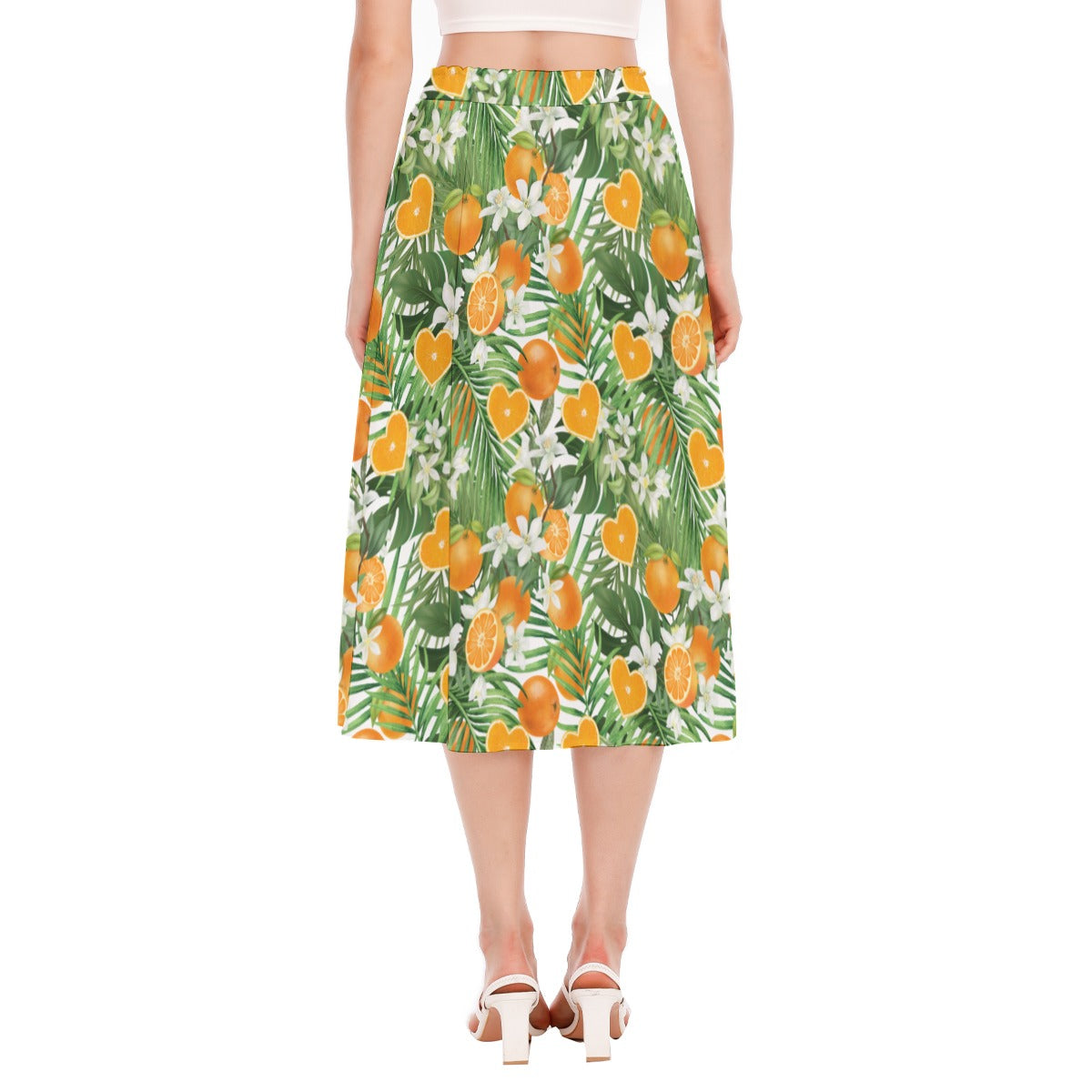 Love Orange Women's Long Section Chiffon Skirt - 50% profits donated to Love Orange