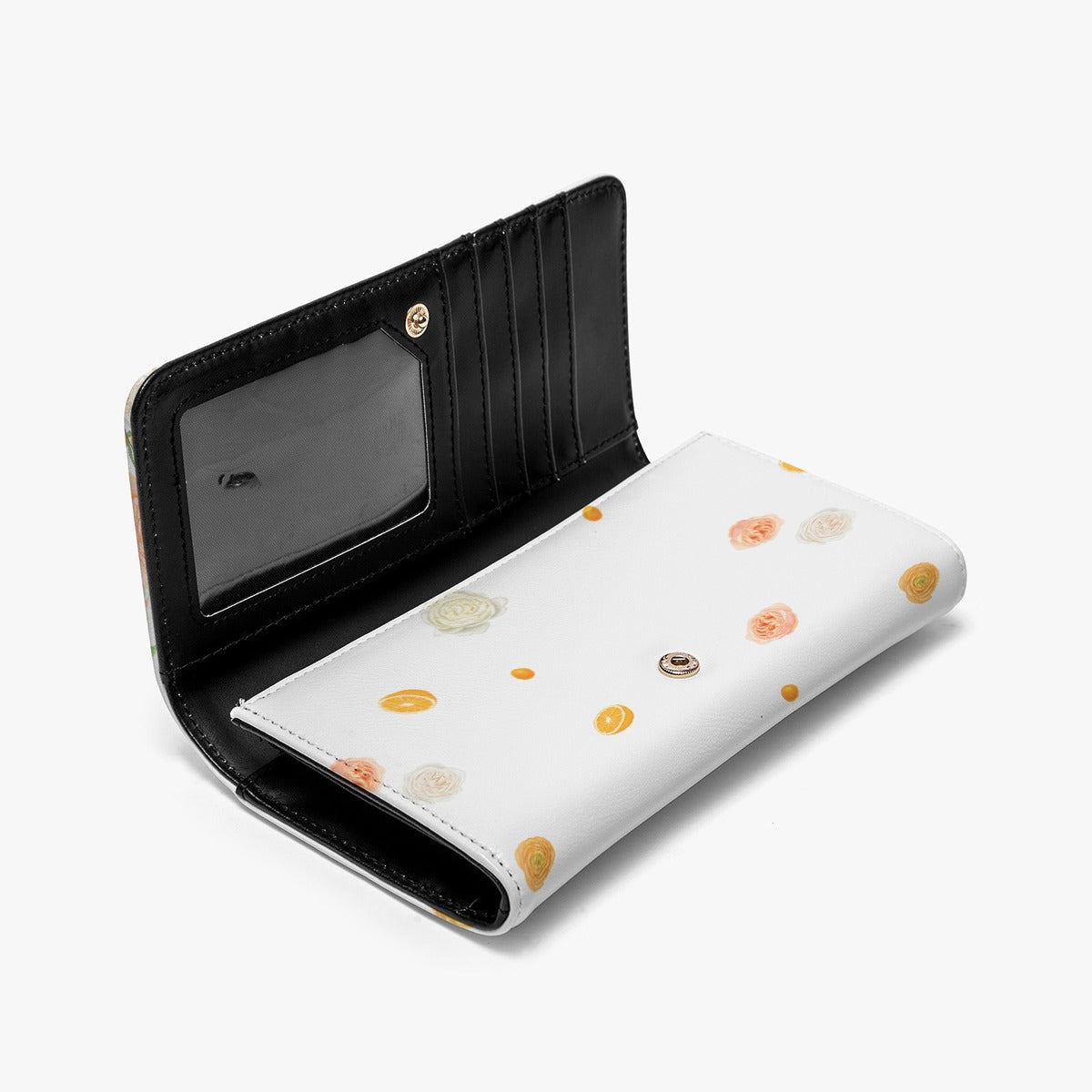 Citrus Blossom Wallet in White