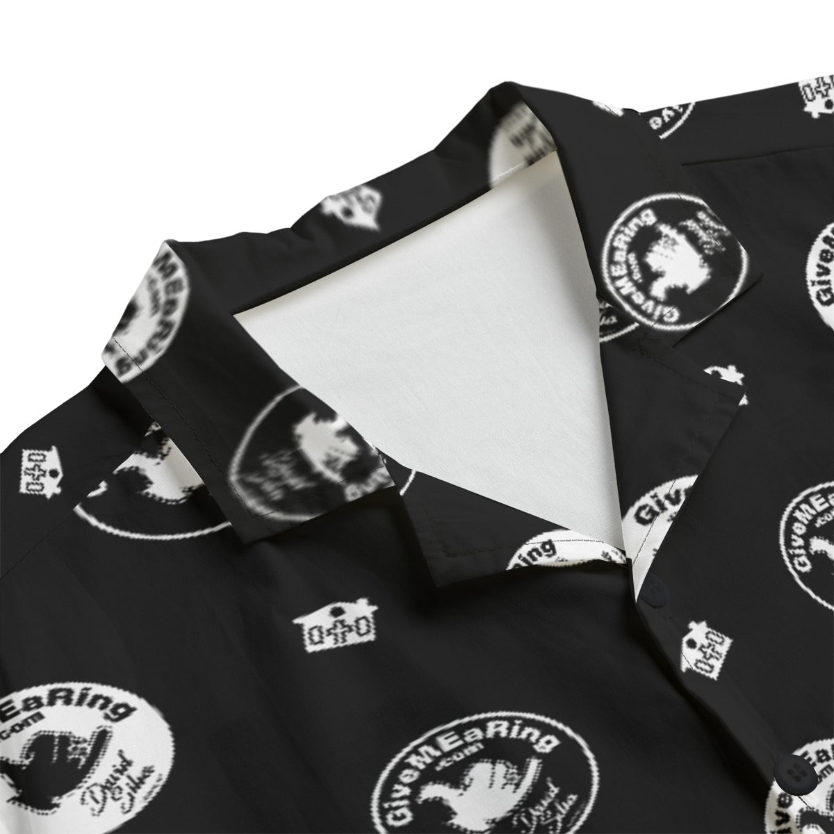 Dave Silva White and Black Logos with alternating houses and chimneys |115GSM Cotton poplin