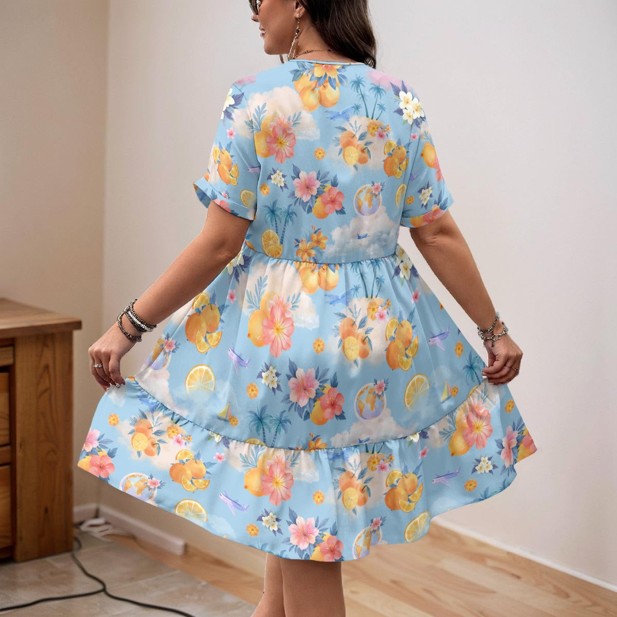 Heidi's V-Neck Short Sleeve Dress