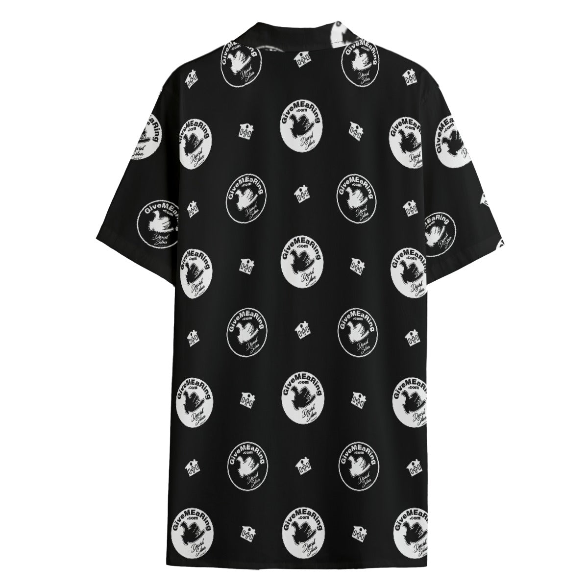Dave Silva White and Black Logos with alternating houses and chimneys |115GSM Cotton poplin
