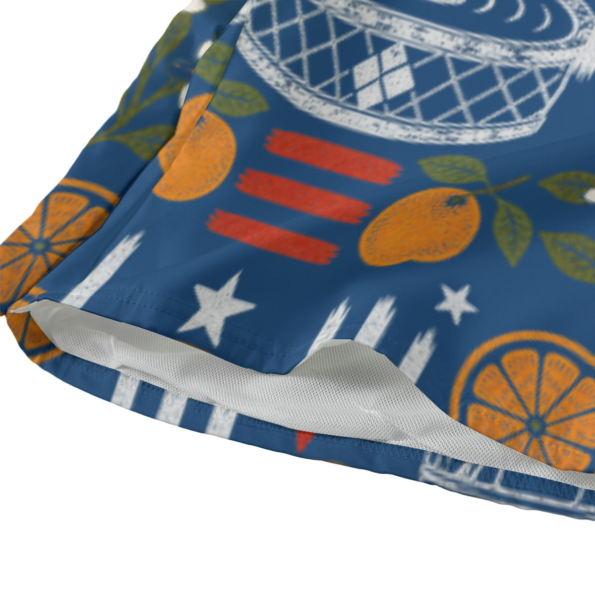 Stars, Stripes & Citrus Men’s Swim Shorts in Blue