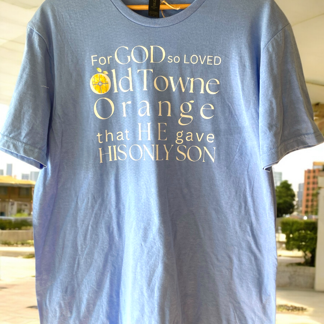 For God so Loved Shirt in Light Blue