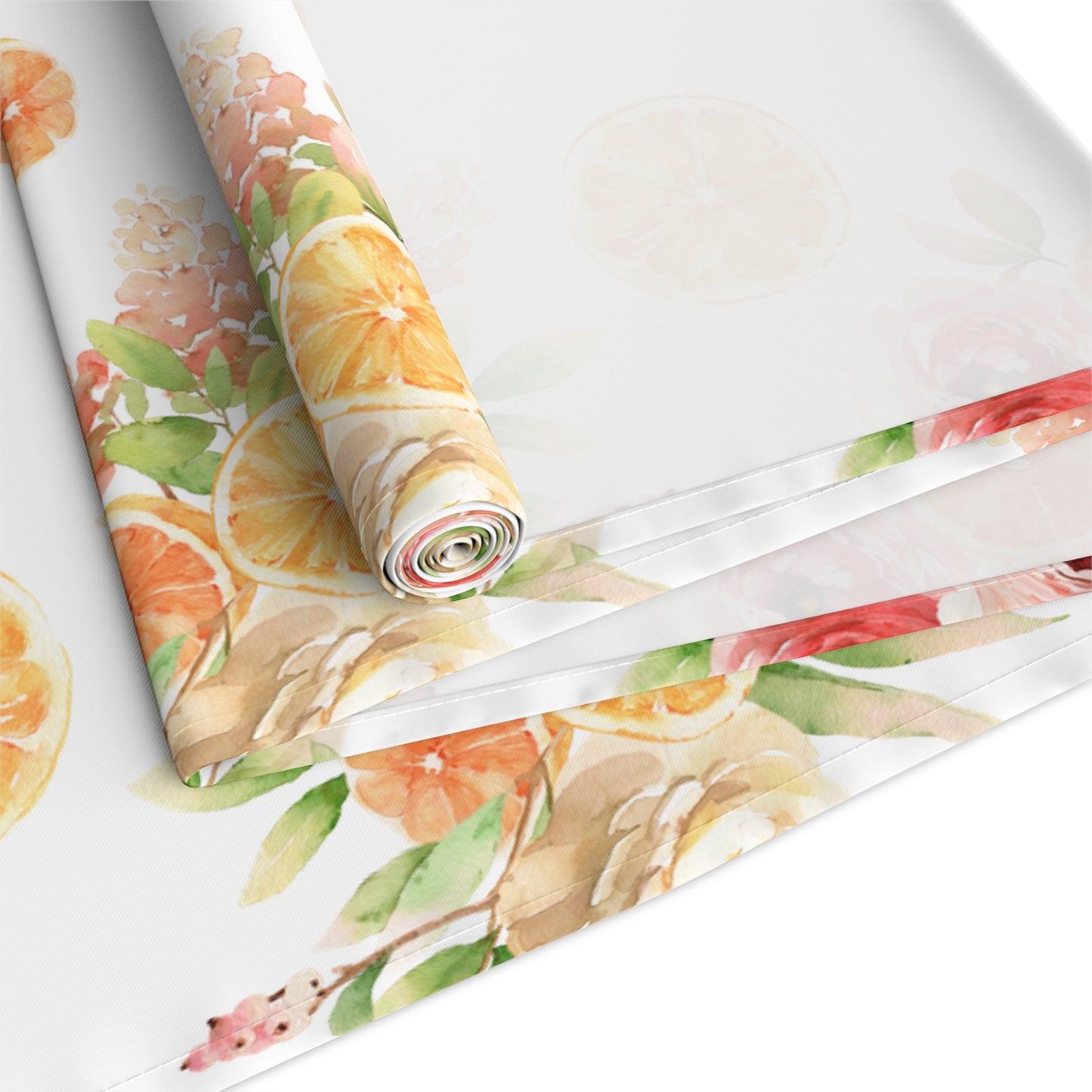 Spring Oranges Table Runner (Cotton, Poly)
