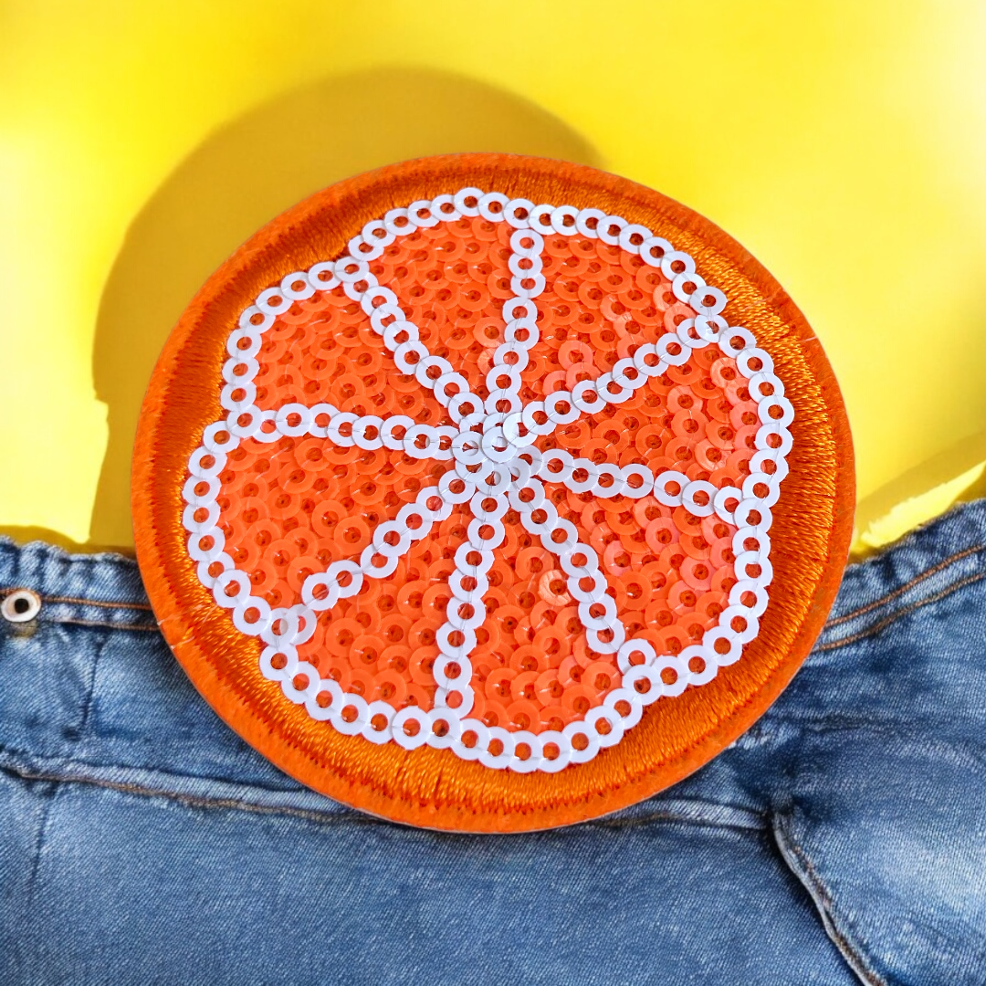 Orange Slice Iron-On Patch