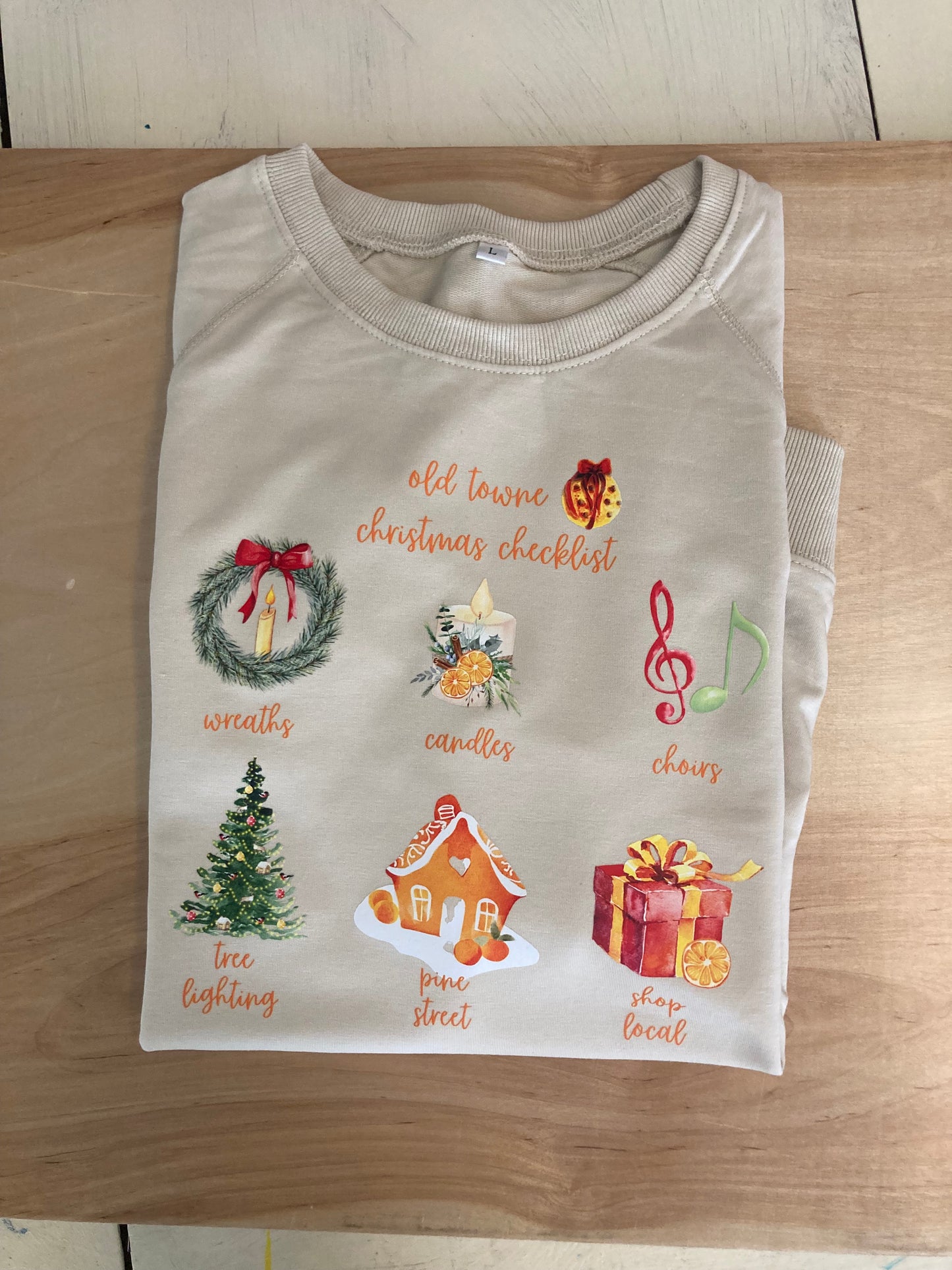 Old Towne Christmas Checklist Sweatshirt