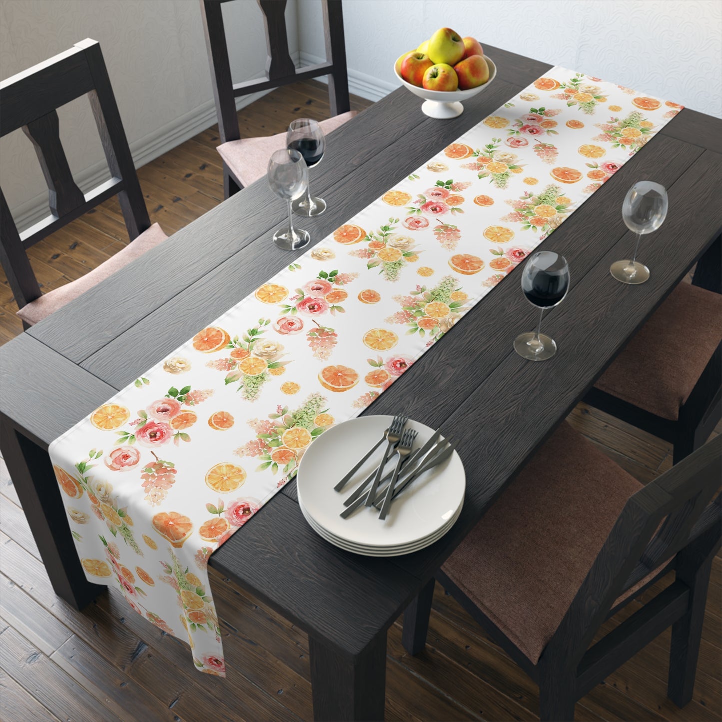 Spring Oranges Table Runner (Cotton, Poly)