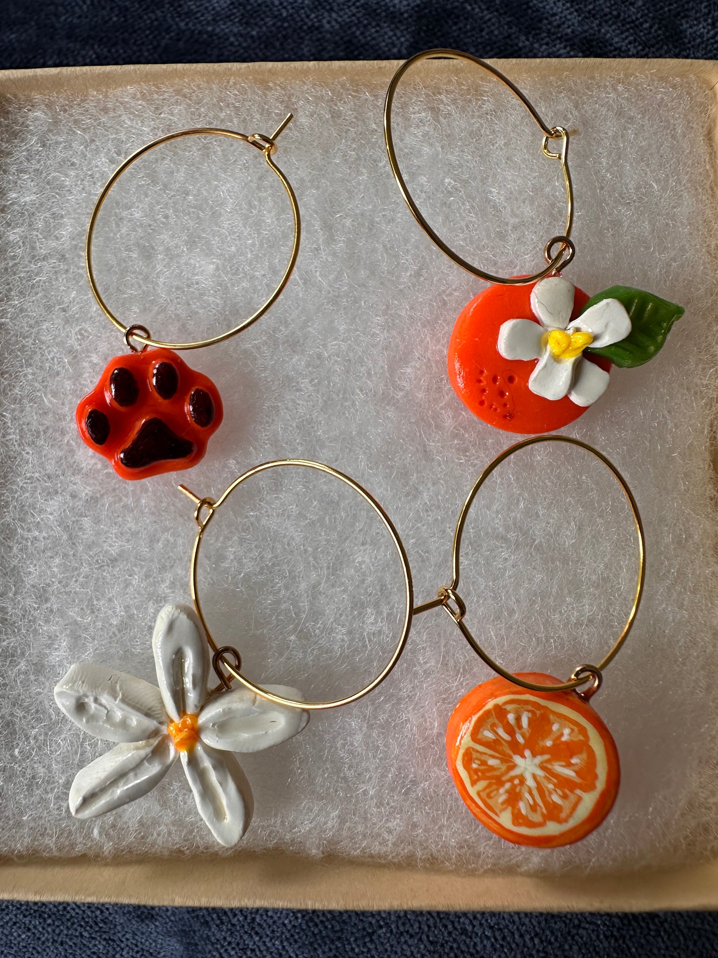 Hand-Painted Citrus Wine Glass Charms — with OHS Pride
