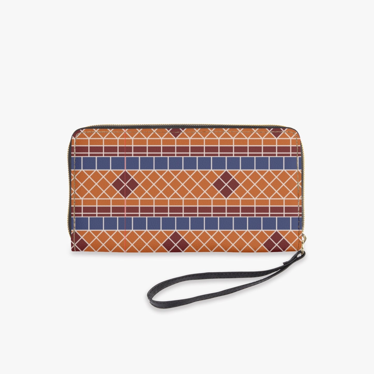 Fountain Tiles Leather Wristlet Clutch Wallet
