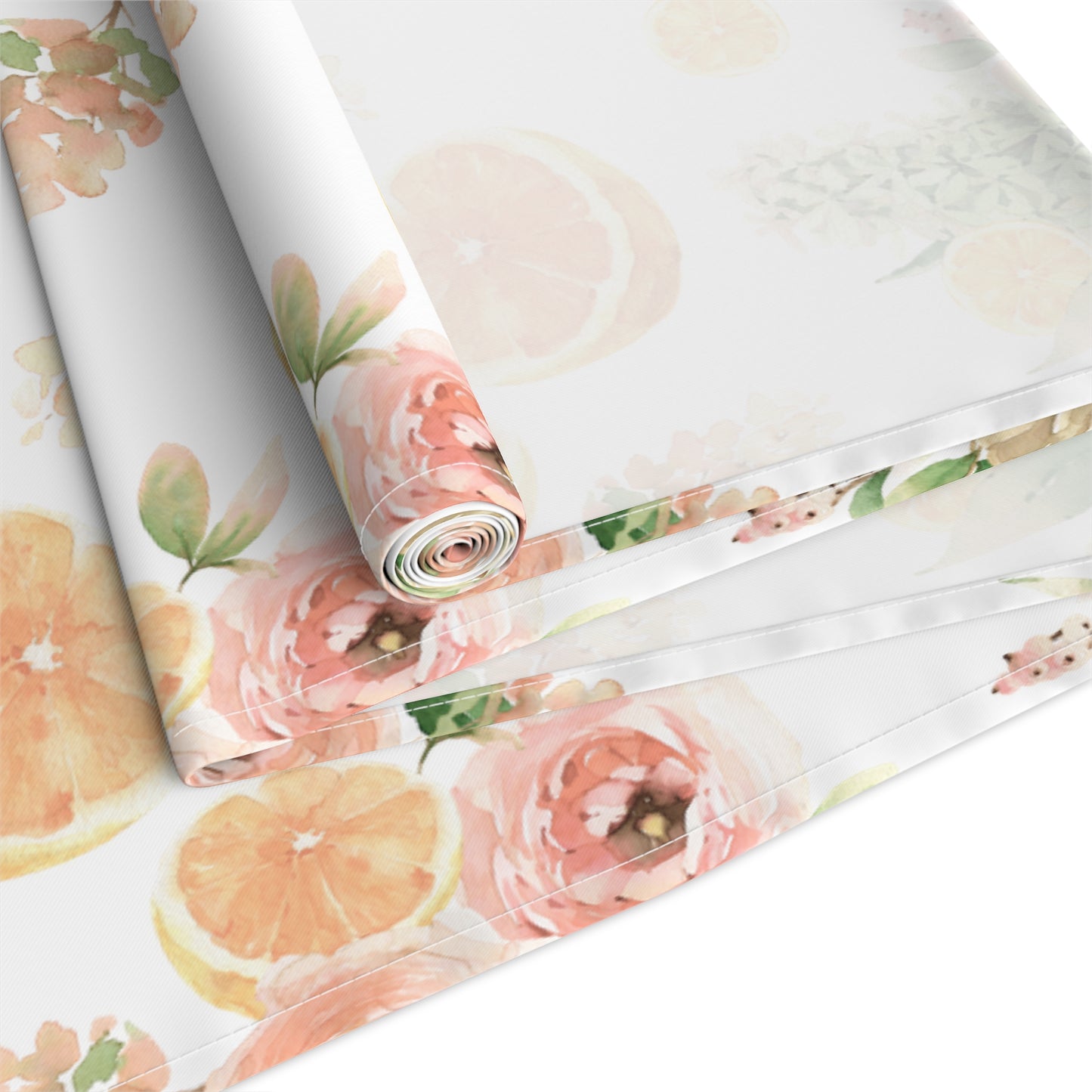 Spring Oranges Table Runner (Cotton, Poly)