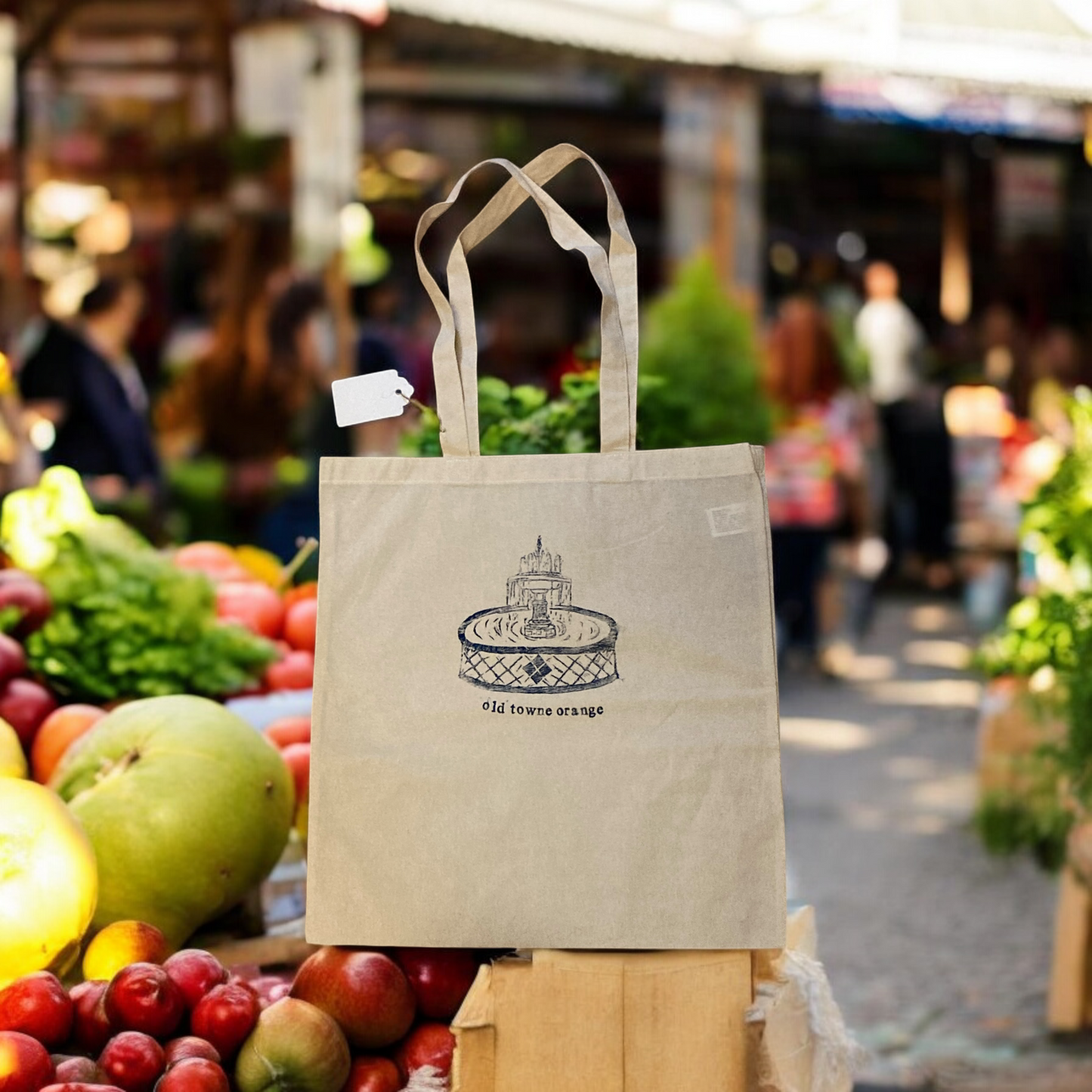 Fountain Stamp Tote Bag