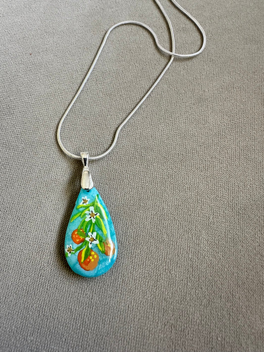 Orange Blossom Grove Pendant Necklace