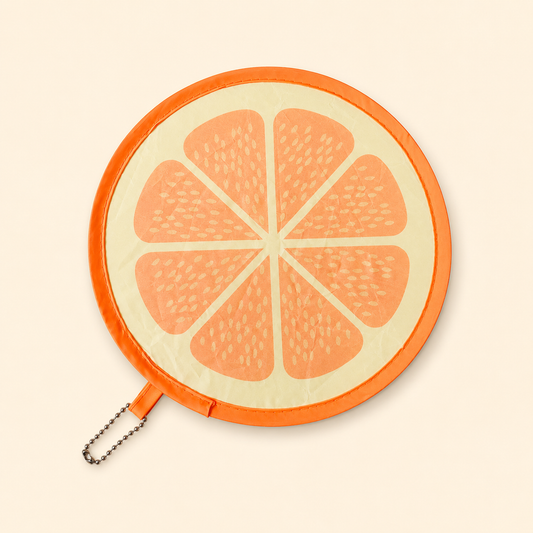 Collapsible Orange Handheld Fan