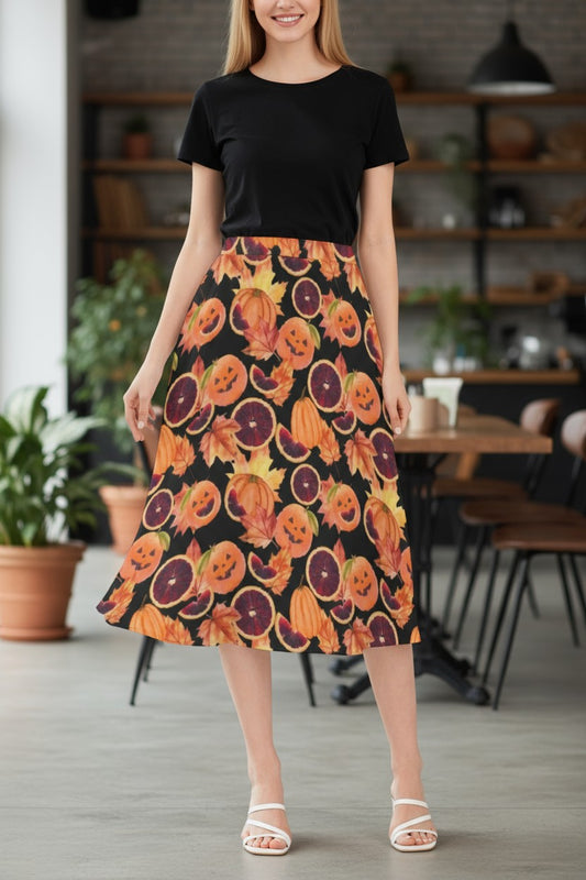 🎃 Blood Orange Harvest Skirt