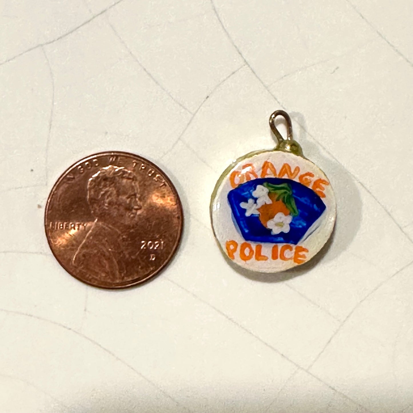 Orange Police Tribute Charm 🚓🍊