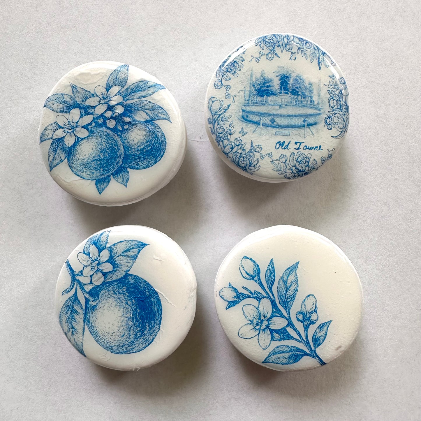 Old Towne Orange Magnet Set (Set of 4)