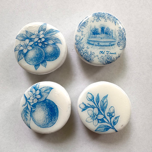 Old Towne Orange Magnet Set (Set of 4)