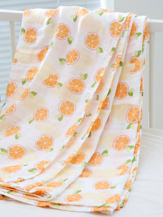 Orange You Glad It's Nap Time? Citrus Baby Blanket 🍊