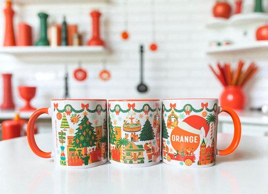 Christmas in Orange Holiday Mug 2025