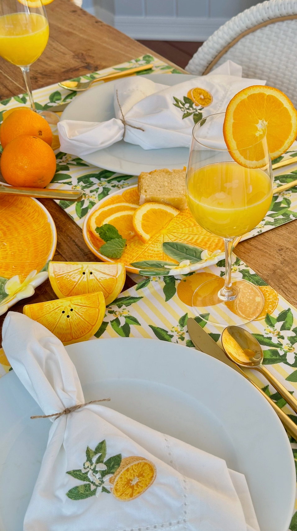 Orange Blossom Reversible Placemat