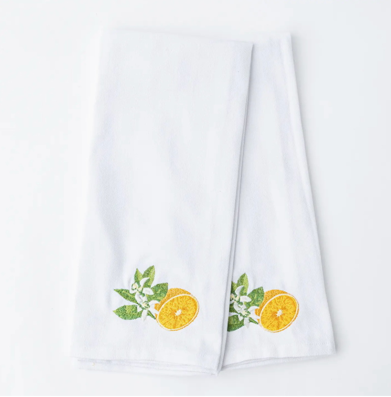 Orange Blossom Kitchen Towel Set (2 Towels)