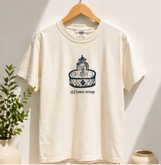 Old Towne Fountain Stamp Tee