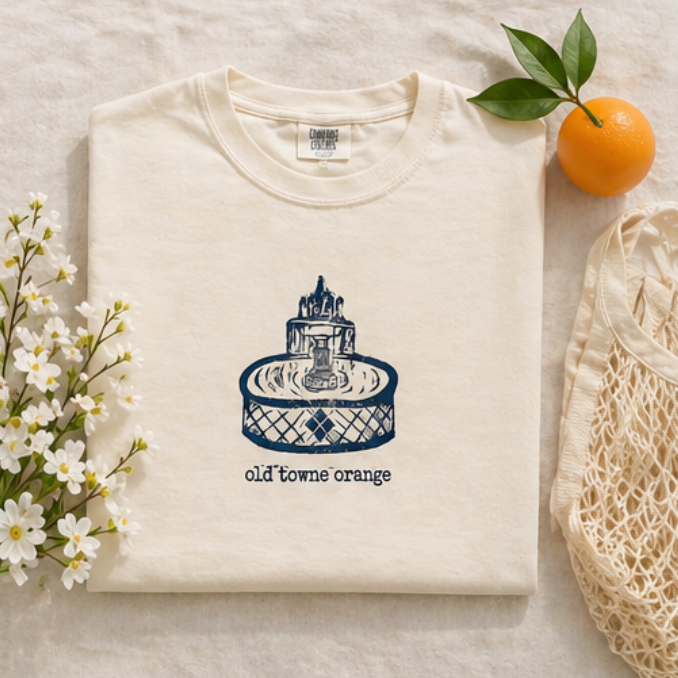 Old Towne Fountain Stamp Tee
