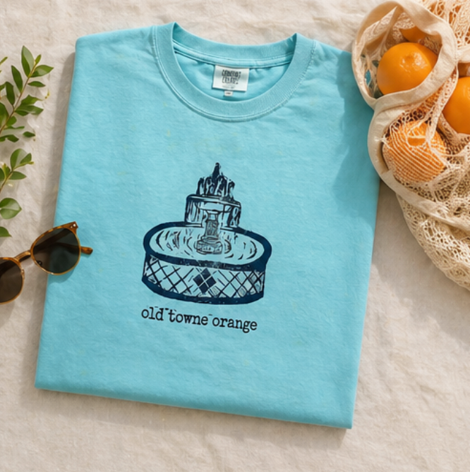 Old Towne Fountain Stamp Tee