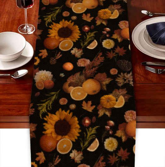 Orange Harvest Table Runner
