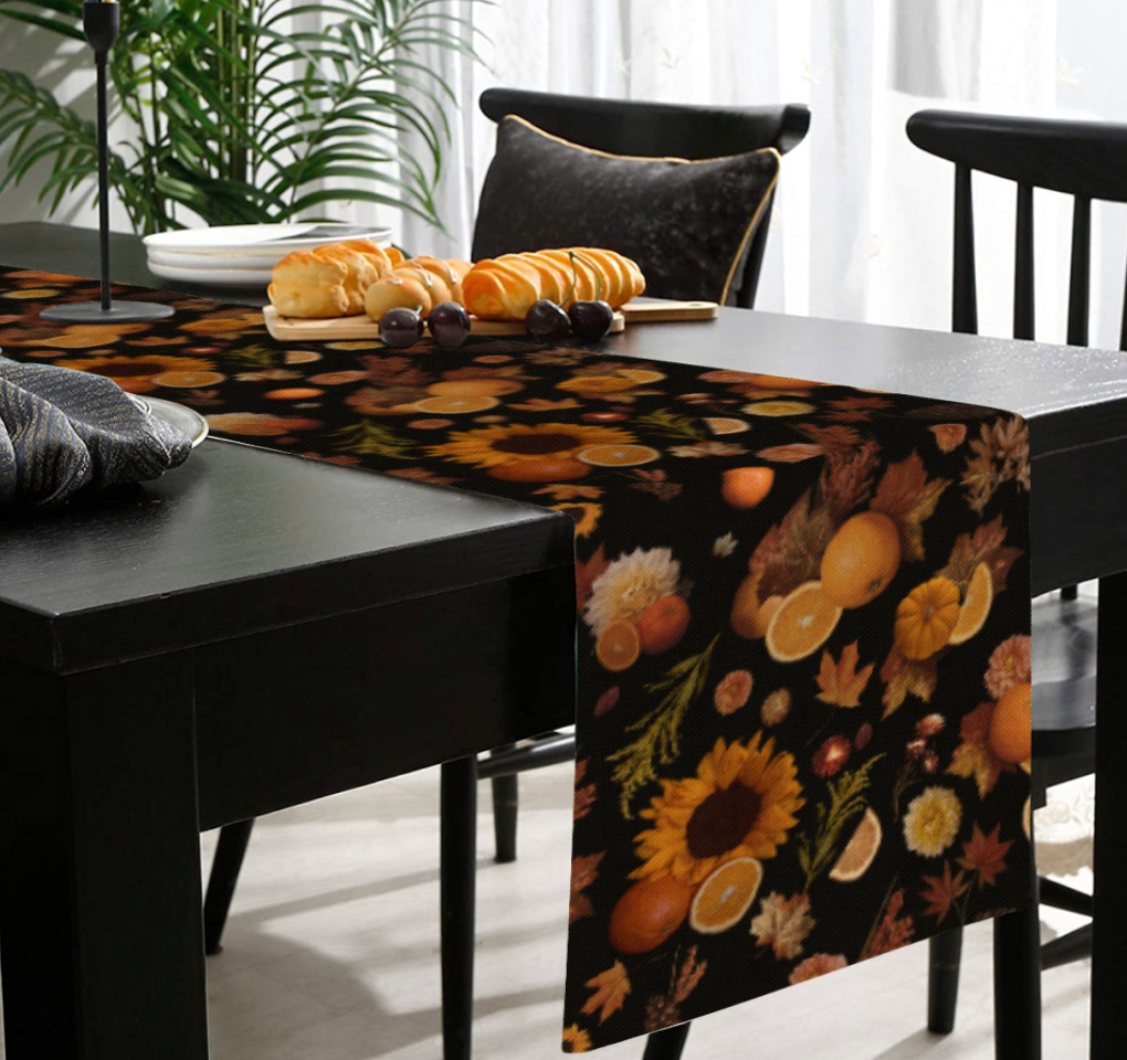 Orange Harvest Table Runner