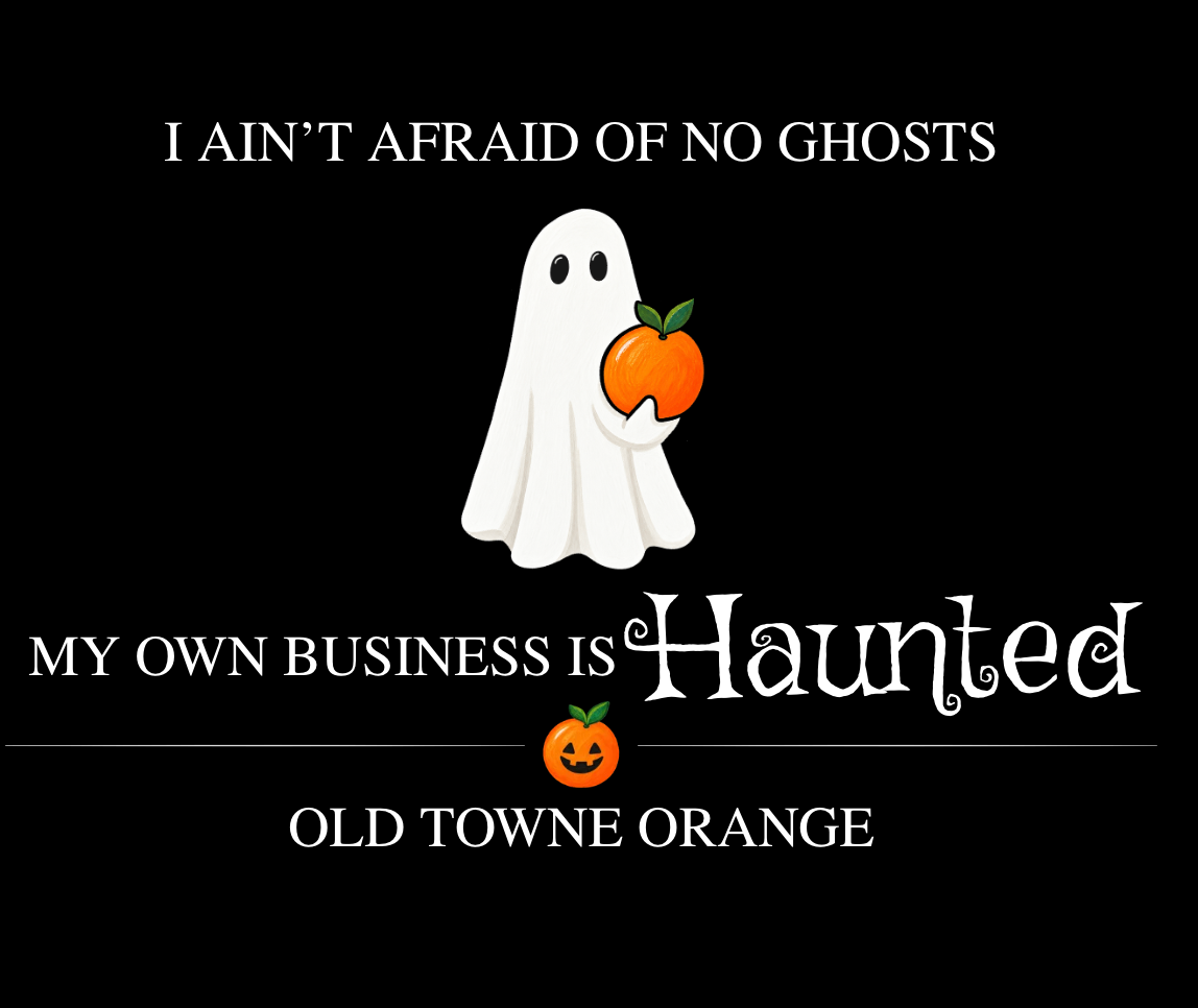 BYOBlack Shirt - Decals only! Old Towne Orange Halloween Decals